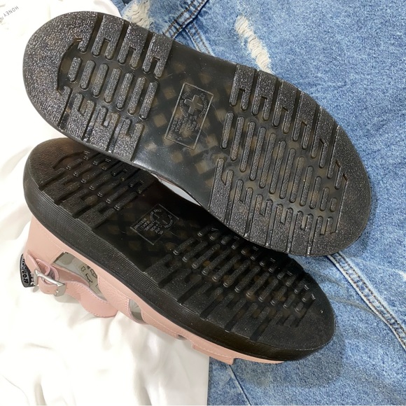 Pearl Pink Doc Marten Pisa Clarissa II Platform Pink Salt Metallic - Picture 9 of 15